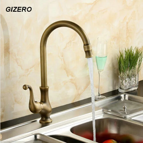 Special Price Kitchen Flexible Faucet Antique Retro Swivel Kitchen Faucet Vanity Faucet classic hot&cold water tap ZR128