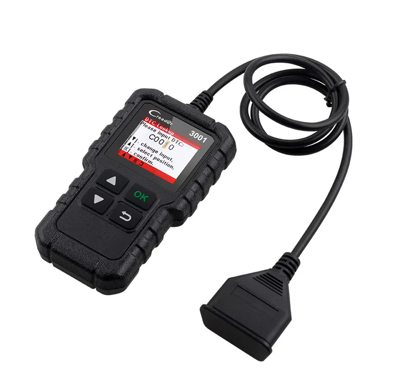 LAUNCH X431 OBDII/EOBD считыватель кодов OBD II автомобильный сканирующий инструмент CReader 3001 автоматический диагностический инструмент CR3001 pk elm327