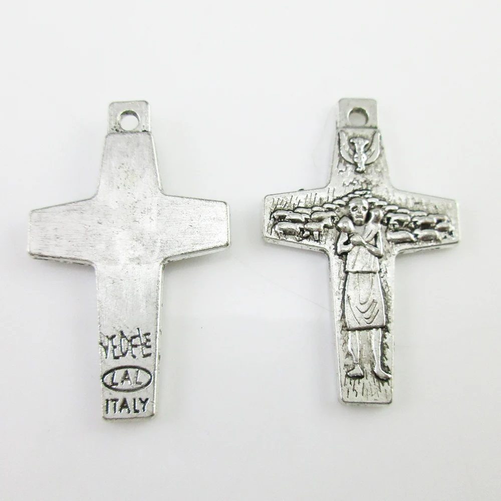 100 шт. католический папа Фрэнсис грудной распятия крест|cross origin|cross nosecross wedding |