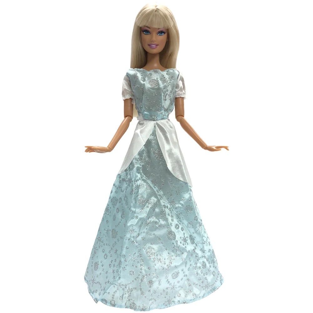 

NK One Set Princess Doll Dress Similar Fairy Tale Cinderella Wedding Dress Gown Party Outfit For Barbie Doll Best Girls' Gift 06