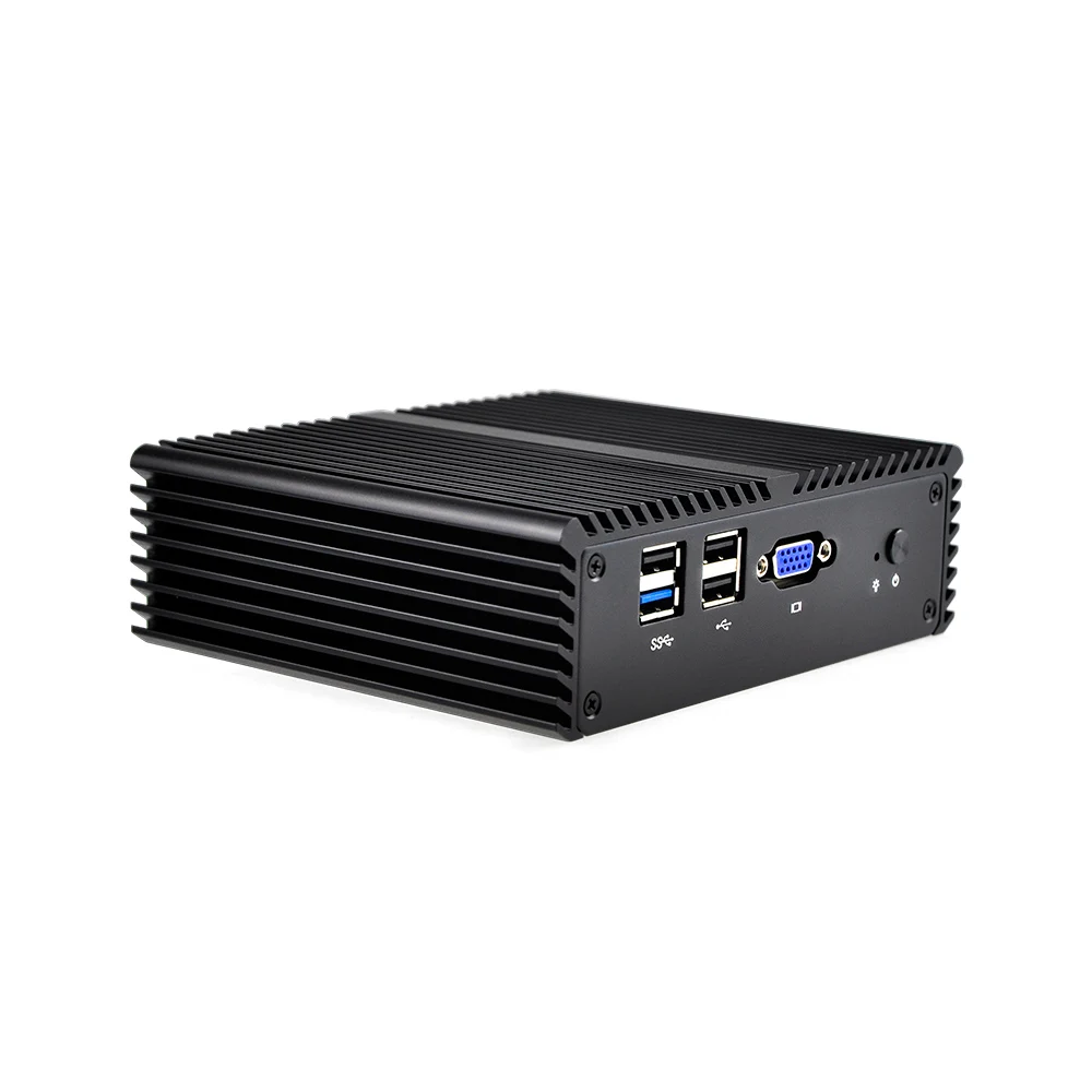 Мини ПК без вентилятора Qotom Linux Ubuntu Celeron J1900 четырехъядерный процессор