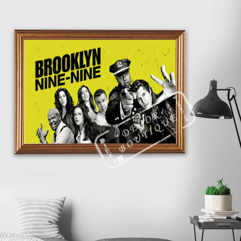 

Brooklyn Nine-Nine American TV classic Vintage Retro Poster Decorative DIY Wall Canvas Stickers Home Posters Bar Art Decor