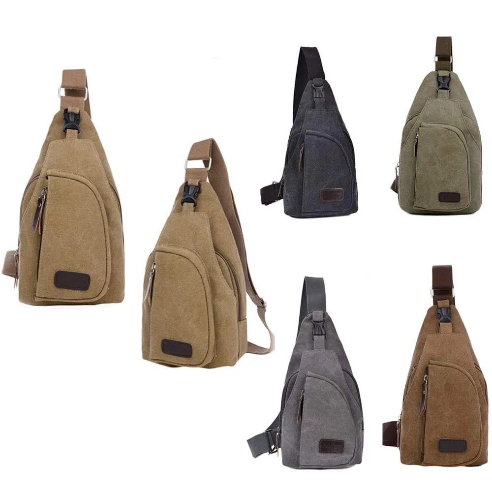 Холщовый грязный рюкзак цвета хаки на молнии, повседневный холщовый рюкзак, сумка через плечо, поясная сумка, нагрудная сумка, сумка для мужчин, bolsas# ZD