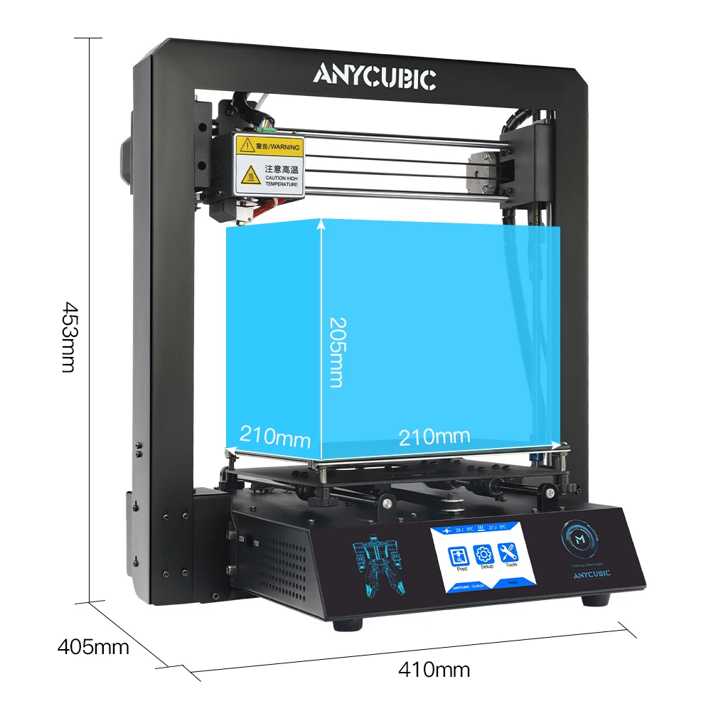 ANYCUBIC I3 Мега 3d принтер impressora дешевые 3d принтеры металлический TFT impresora drukarka 3D-принтер с 1 кг нити