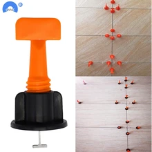 50Pcs Tile Alignment System Carrelage Clip Adjustable Locator Spacers Plier Level Wedges Hand Tools