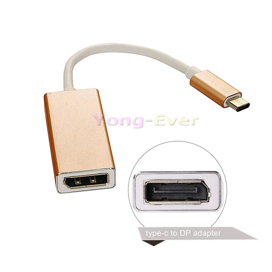Кабель преобразователь USB 3 1 Type C папа DisplayPort DP мама 4K HDTV цифровой адаптер кабель
