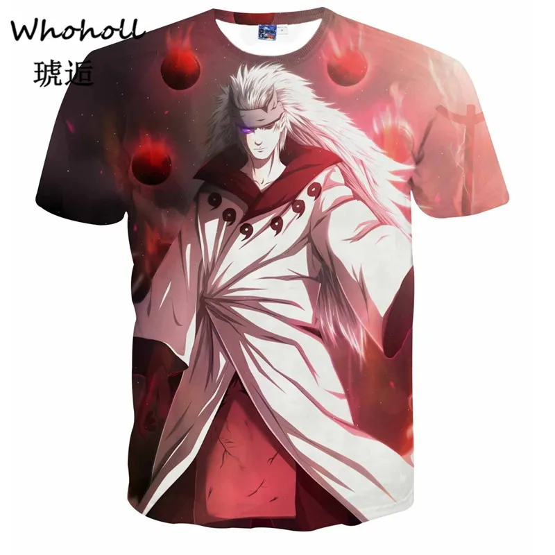 

Whoholl 2019 Aikooki 3D Naruto T Shirt Men/women Fashion Streetwear Hip Hop Harajuku 3D Print Naruto Men's T Shirt Clothes Top