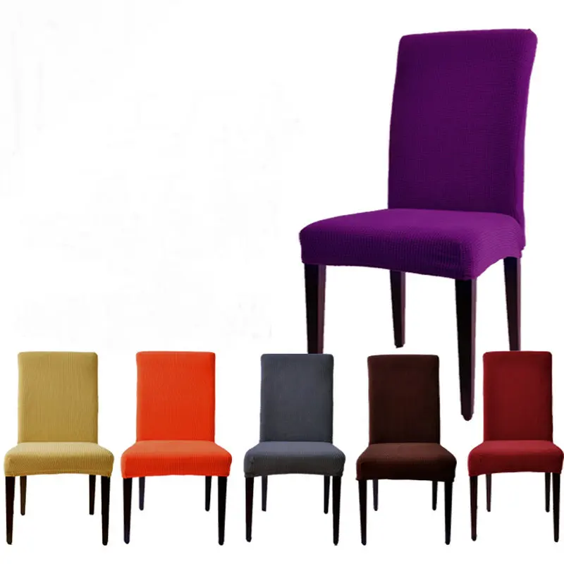 Hot 22 Colours Cotton Elastic Chair Seat Cover Dining Table Office Computer Strechstuhlhussen Nice Stoelen Hoes