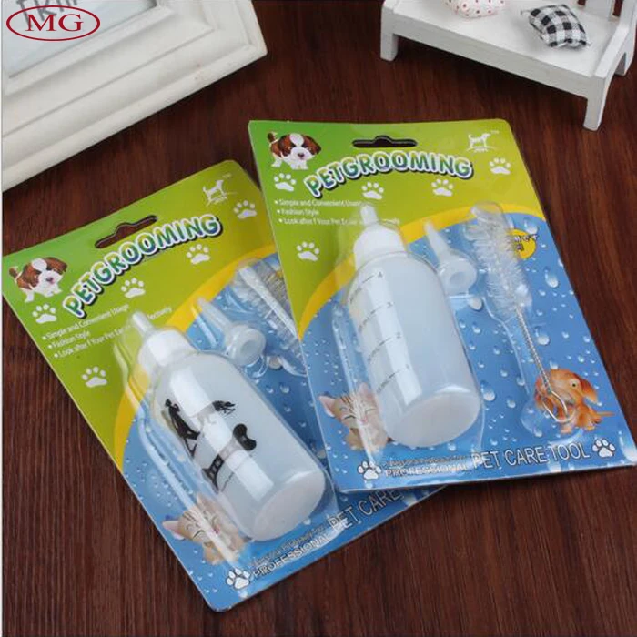 3pcs/set newborn pet nursing bottle kit 60ml feeding milk water bottle