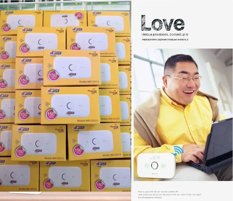 Desbloqueado Huawei 100mbps 150g Lte Bolso Wi-fi Móvel Mais 49dbi 4g Antena E5573 E5573s-320 4 8 3G 4G Routers