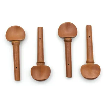 

1 Set Jujube Wooden 4/4 Size Full Violin Fiddle Strings Tuning Pegs With Pearl Eye Portable Durable Violin Peg Replacement