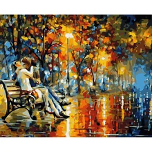 Любовники Arcylic живопись по номерам на холсте в рамке настенные картины искусство для гостиной украшения дома