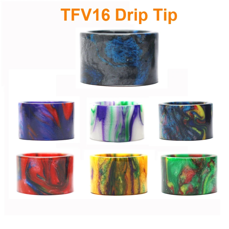 

High quality coloful Resin Drip Tip Snake Glass Drip Tip For SMOK TFV16 Tank 9ml Atomizer