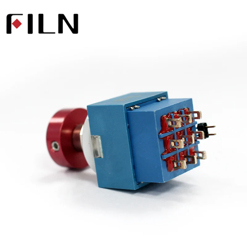 9 pin ring light alumunin cap Guitar Effects Pedal Box Stomp Foot Latching 3PDT Foot Switch Padel switch (7)
