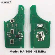 QCONTROL Автомобильный Дистанционный ключ электронная плата для HYUNDAI CE0678 HA-T005 передатчик в сборе 433-EU-TP 433 МГц ID46 чип CMIIT