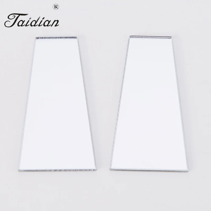 Wholesale Plasitc Acrylic Mirror Sheet For DIY Earrings Accessories 122038MM  50PCSLOT Trapezoid Silver Mirror Slabs 1