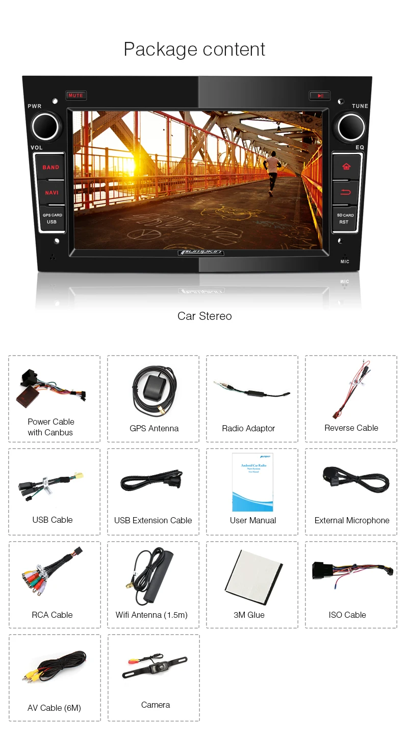 Flash Deal Pumpkin 2 Din7" Android 7.1 Car Multimedia No DVD Player GPS Navigation Qcta-core Car Stereo For Opel/Corsa Wifi OBD2 Headunit 5