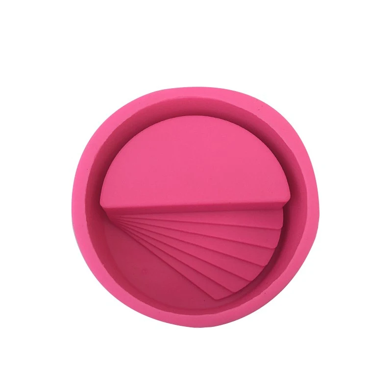 Billig DIY Runde leiter Blumentopf Form Gips Harz Handwerk Zement Gips Beton Silicona Form Handgemachte Keramik Kunst Wohnkultur