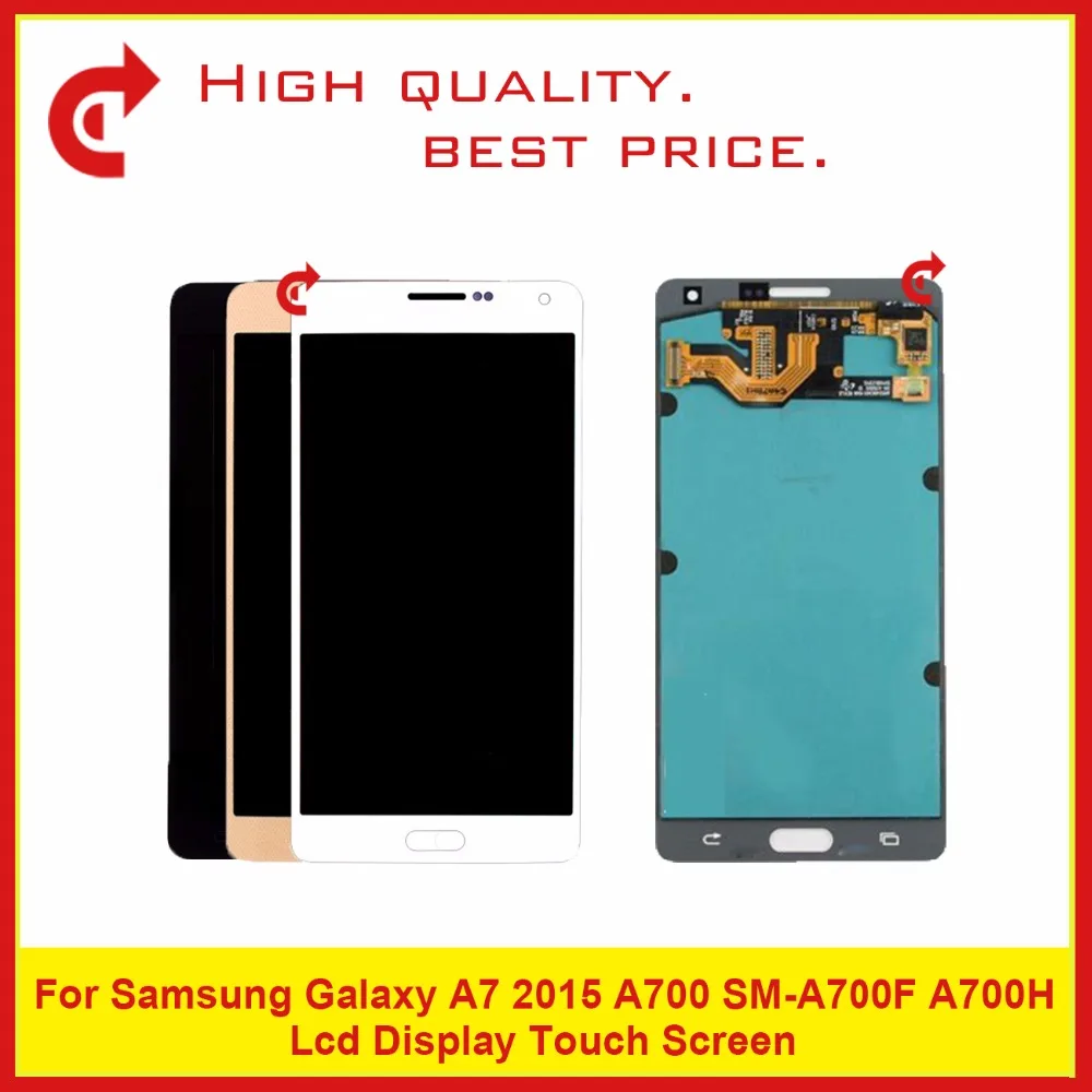

10Pcs/lot Free DHL Best Quality OEM 5.5" For Samsung Galaxy A7 2015 A700 SM-A700F A700FD Lcd Display With Touch Screen Digitizer