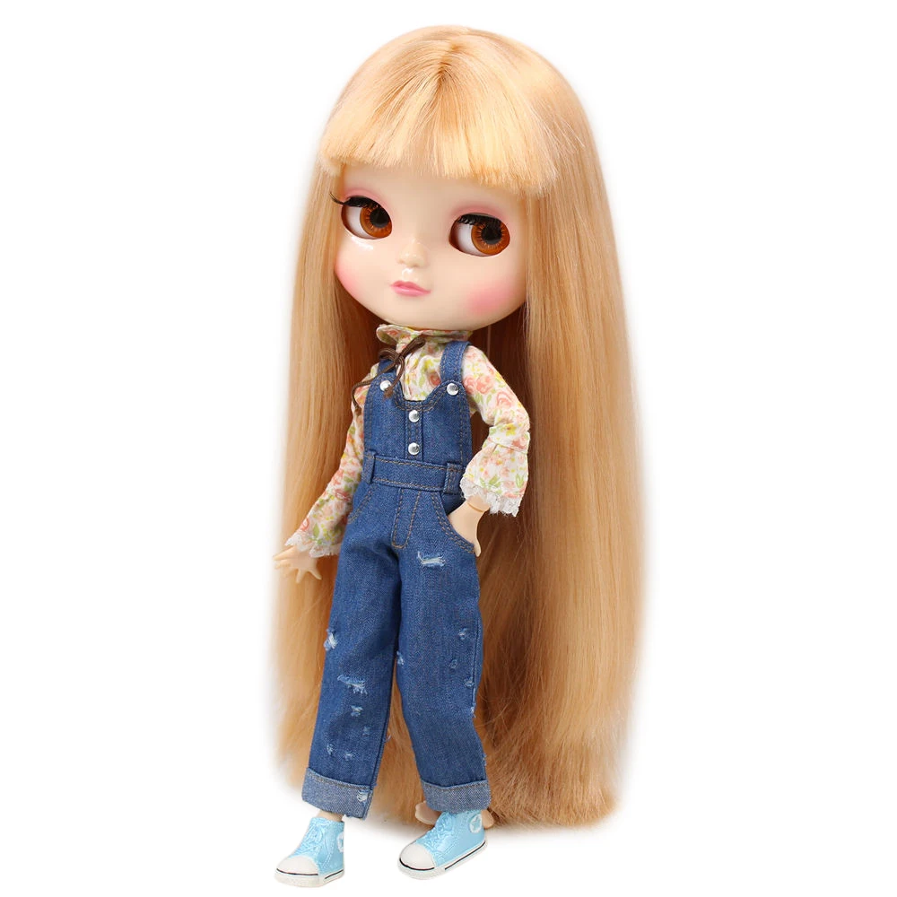 

Nude ICY Doll Series No.BL2240 Champagne hair the same as Blyth doll with makeup,Azone JOINT body,lower price