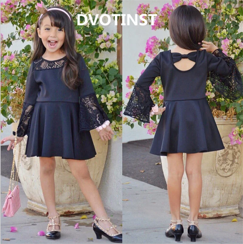 

Dvotinst Newborn Baby Girl Cloth Bodysuits Horn Long Sleeve dress Bow Pleated Skirt Yarn Outfits Infant Toddler Jumpsuit Costume