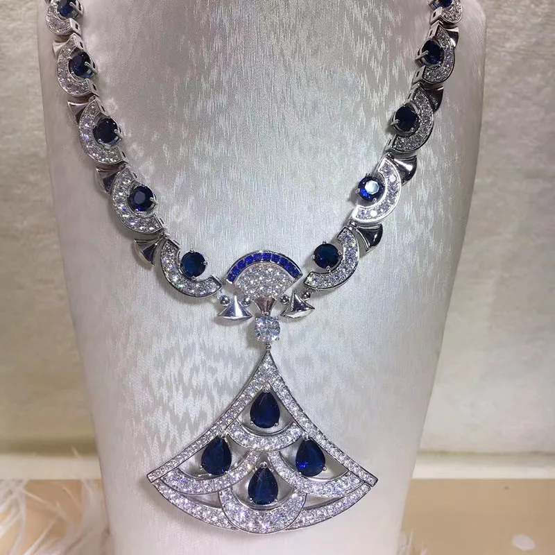 

Designer Fashion Copper Jewelry 3A Cubic Zirconia Party Necklace