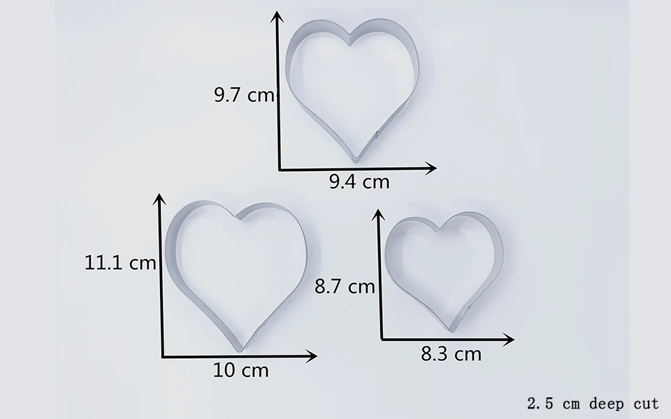 KENIAO Basic Stars, Hearts, Circles(Rounds), Flowers(Scalloped Edge)& Squares Cookie Cutters Set-15 шт.-нержавеющая сталь