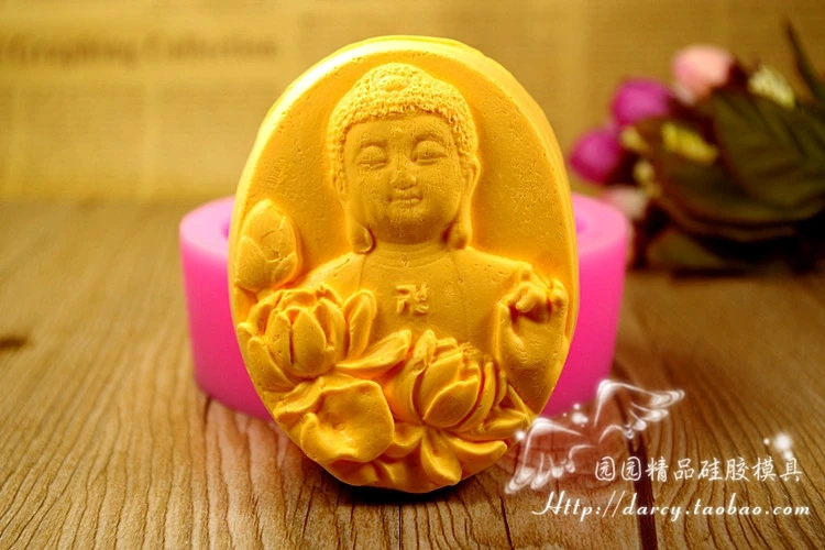 

Buddha Silicone Soap mold DIY Handmade Craft 3d soap molds S308