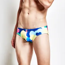 Мужские плавки с принтом сердца Быстросохнущий купальный костюм мужской купальник с заниженной талией сексуальные трусы для геев одежда для плавания Летние Пляжные штаны