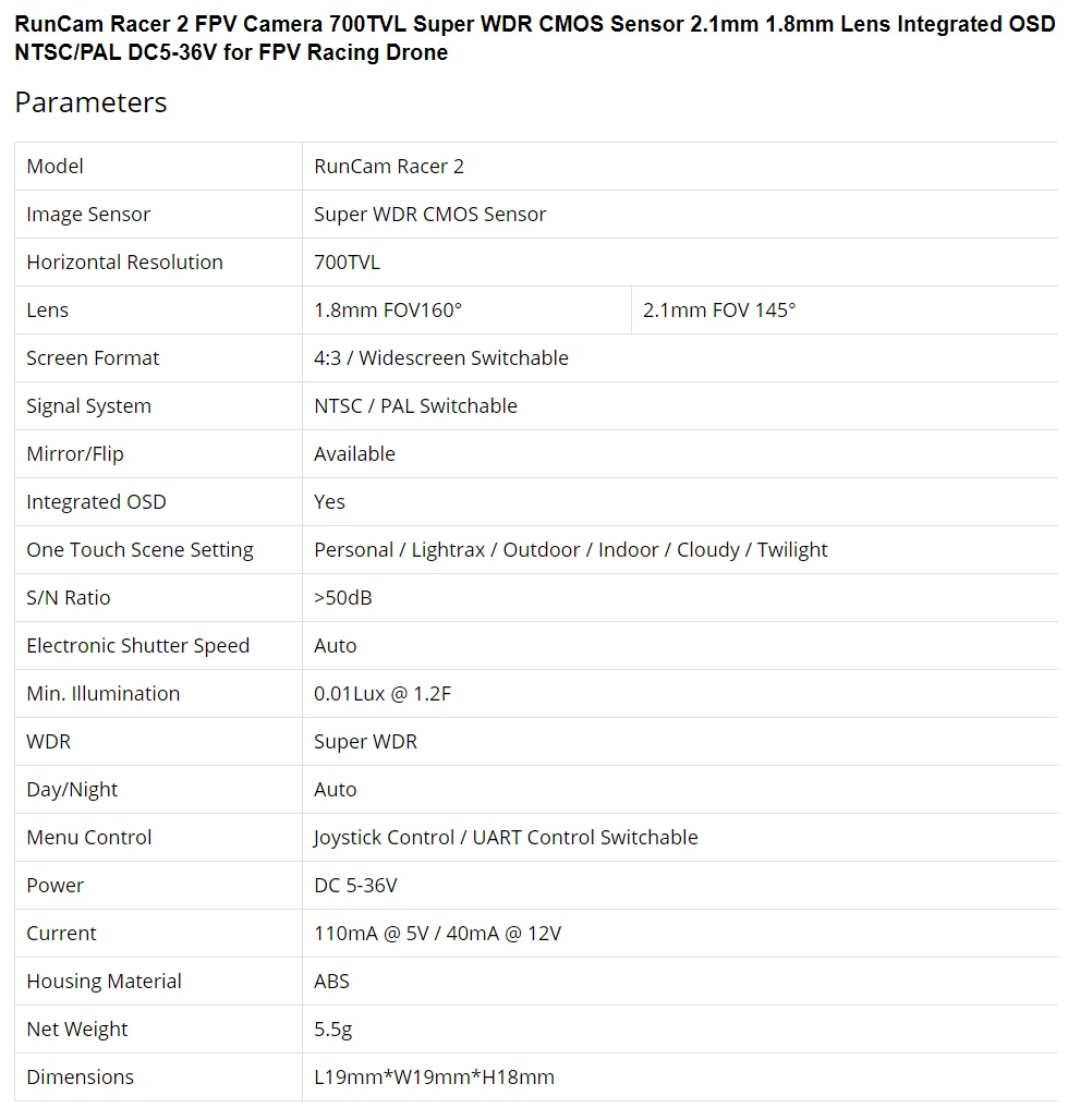 RunCam-Racer-2-FPV-Camera-700TVL-Super-WDR-CMOS-Se_01