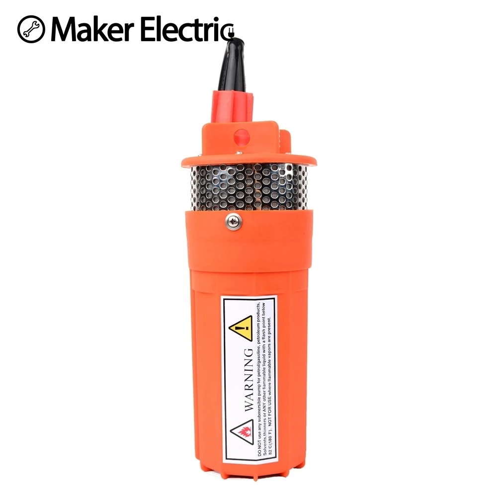 

DC12/24V Submersible well pump 360LPH 70M Lift Small Submersible Power Solar Water Pump For Outdoor Garden Deep Well