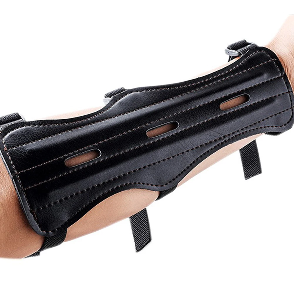 

Equipment Adjustable Forearm Target Archery Protection Gear PU Leather Arm Guard Lightweight Professional Strap Outdoor Safety