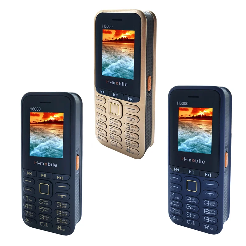 Реальные 4400 мАч, блок питания для мобильного телефона, 4 ядра, две Sim Bluetooth MP3 FM радио клавиатура 1,8 дюймов мобильный телефон H6000 русский Язык