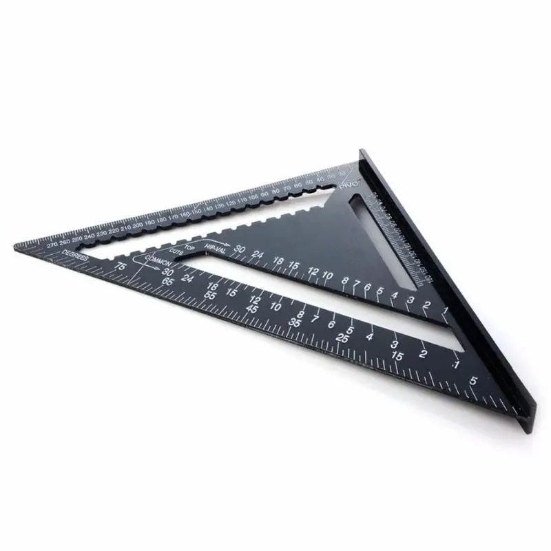 Алюминиевый сплав метрический треугольник угол линейка квадраты для деревообработки скорость квадратный Угол транспортир измерительные инструменты