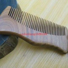 1000 шт. оформите свой логотип темного цвета прямой широкозубный деревянный гребень для бороды гребень для здоровья