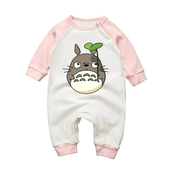 

2017New Autumn Winter Newborn Clothing Baby Girl Rompers Cartoon Totoro Cotton Infant Boy Long Sleeve Jumpsuits Babe Pajamas