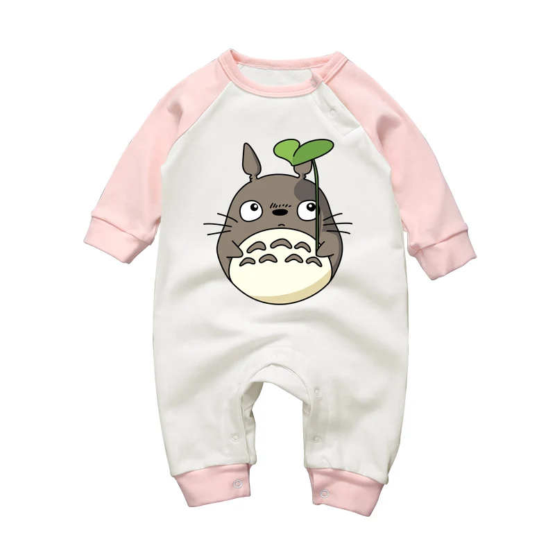 2017New Autumn Winter Newborn Clothing Baby Girl Rompers Cartoon Totoro Cotton Infant Boy Long Sleeve Jumpsuits