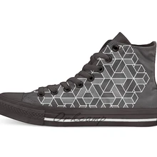 Невозможные формы шестиугольник Новинка Дизайн Повседневная парусиновая обувь на заказ обувь Прямая