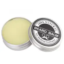 Мужской Бальзам для бороды рост бороды гель усы воск для укладки пчелиный воск увлажняющий Кондиционер для бороды бальзам натуральная борода Уход за волосами