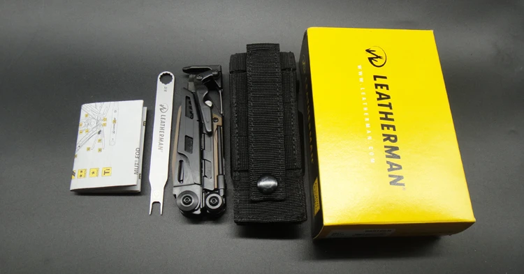 Мультитул LEATHERMAN-MUT/EOD с огнестрельным и EOD инструментами для техников, черный/серебристый с оболочкой MOLLE