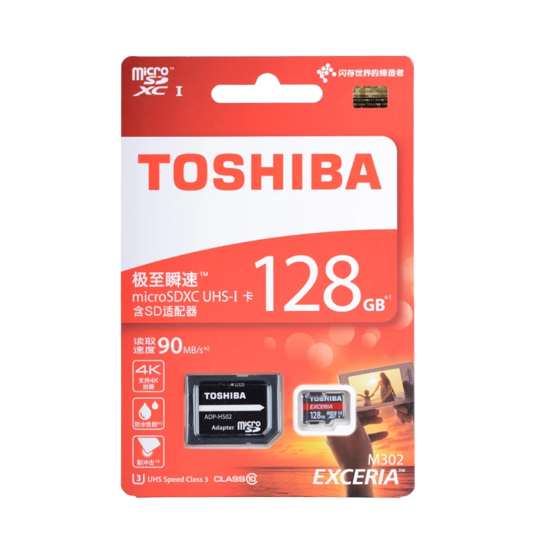 TOSHIBA micro sd card 128gb class 10 Real Capacity SDXC U3 90M/S Memory Card Micro SD Card free