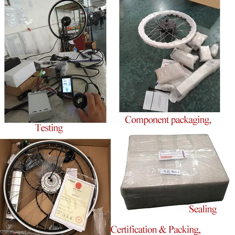 Excellent 350W Ebike Conversion Kit with 48V 10Ah 12Ah Samsung 16Ah LG Electric Bicycle Battery 20" 26" 700C Rear Motor Wheel for Scooter 1