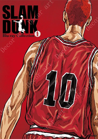 SLAM DUNK баскетбольный мальчик Rukawa Kaede аниме комиксы холст живопись ВИНТАЖНЫЙ