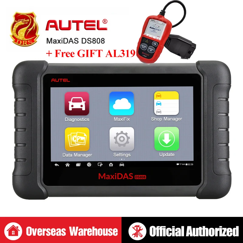 

Diagnostic Tools Autel MaxiDAS DS808 Car Diagnostic Tool Update Online Remote Diagnosis ECU Programming Update from DS708
