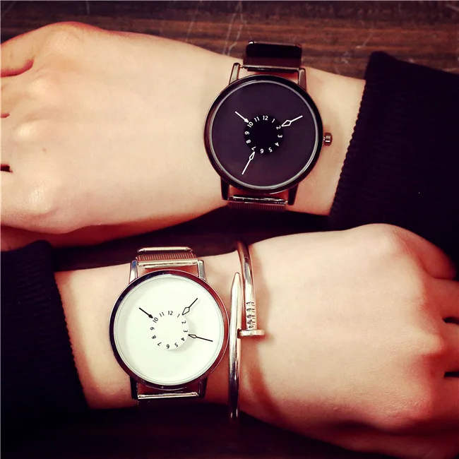 

BAJEETA Brand Steel Mesh Lovers' Watch New Fashion Creative Quartz Men Watches Hot Sale Boutique Popular Wristwatch Dropshipping