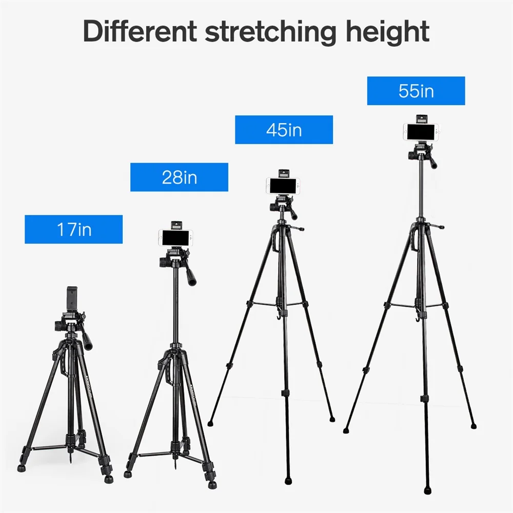 Штатив для видеокамеры профессиональная Портативная подставка для путешествий с держателем для телефона для Canon iPhone iPad HUAWEI Mobile Tripode