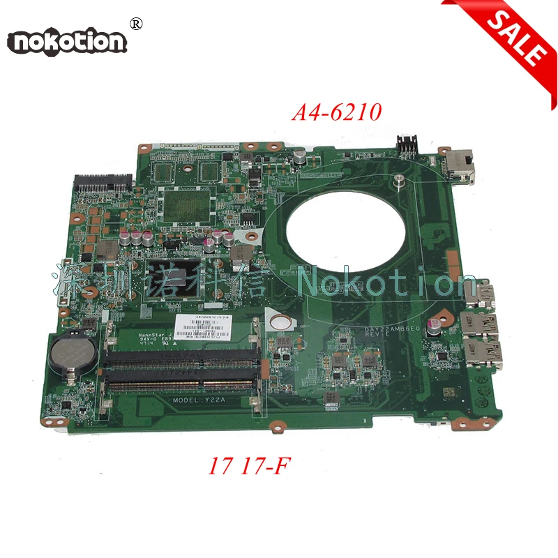Материнская плата NOKOTION DAY22AMB6E0 763421-501 763421-001 для ноутбука HP Pavilion 17 17-F | Компьютеры и