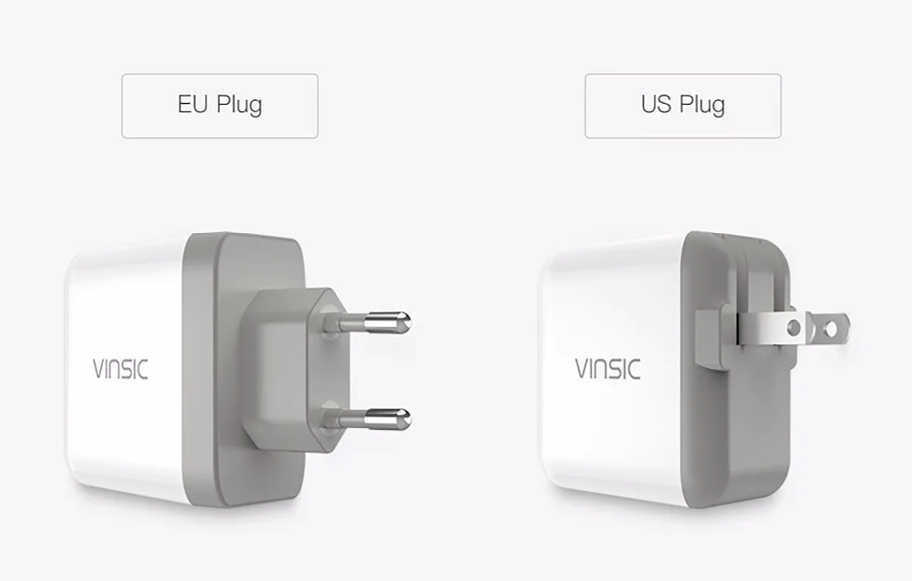 Vinsic 2-портовое USB C type C настенное зарядное устройство с мощностью 18 Вт и мощностью 12 Вт IQ, порт питания PD 2, светодиодный индикатор для iPhone, iPad