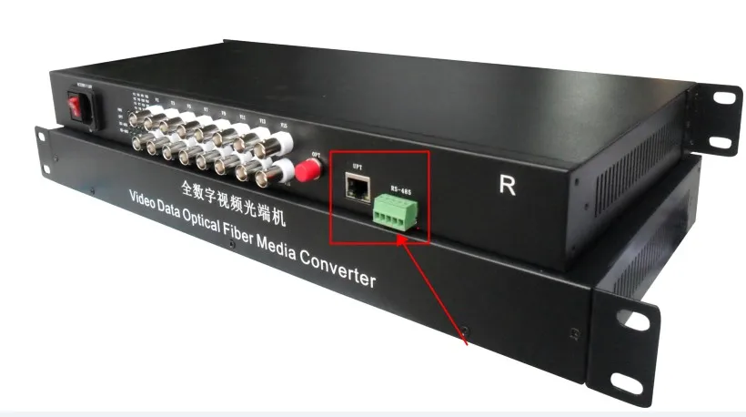 

High Quality 16 channels Video Optic Fiber Optical Media Converter Transmitter Receiver System For Surveillance CCTV