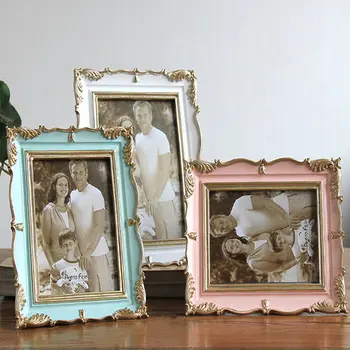 

Retro American Style Picture Frame Vintage Baby Photo Frame Office Study Desktop Picture Frame For Photo Wedding Favor Gift
